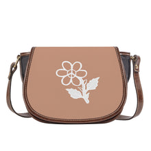 Load image into Gallery viewer, Ti Amo I love you - Exclusive Brand  - Feldspar - White Daisy Saddle Bag
