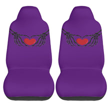 Load image into Gallery viewer, Ti Amo I love you - Exclusive Brand - Honey Flower - Skeleton Hands with Hearts  - New Car Seat Covers (Double)
