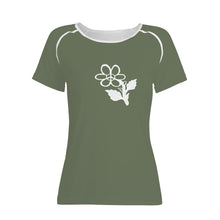 Load image into Gallery viewer, Ti Amo I love you - Exclusive Brand - Limed Ash - White Daisy - Women&#39;s T shirt
