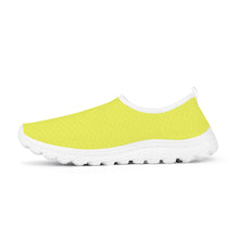 Load image into Gallery viewer, Ti Amo I love you - Exclusive Brand - Sandy Yellow - Double White Heart - Women&#39;s Mesh Running Shoes - White Soles
