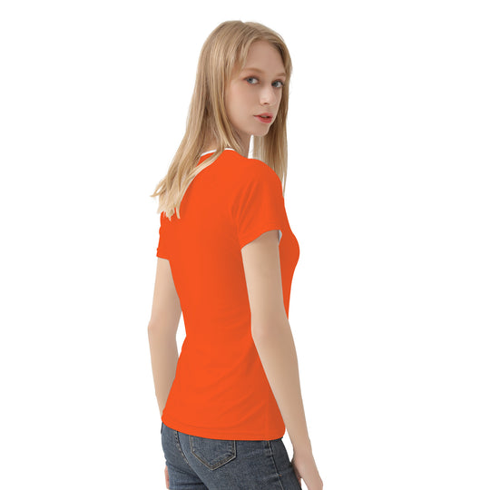 Ti Amo I love you - Exclusive Brand - Orange - Hawaiian Flower - Women's T shirt - Sizes XS-2XL