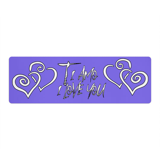 Ti Amo I love you - Exclusive Brand - Medium Slate Blue - Yoga Mat