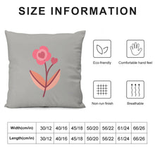 Load image into Gallery viewer, Ti Amo I love you - Exclusive Brand - 9 Colors - 7 Sizes - Flower Plush Pillow Case
