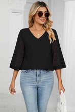 Load image into Gallery viewer, V-Neck Three-Quarter Sleeve Top
