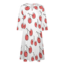 Load image into Gallery viewer, Ti Amo I love you - Exclusive Brand - 10 Styles - Fruit &amp; Veggies - 7-point Sleeve Dress - Sizes S-5XL
