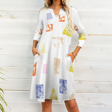 Load image into Gallery viewer, Ti Amo I love you - Exclusive Brand - 7-Point Long Sleeved Dress
