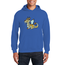 Load image into Gallery viewer, Ti Amo I love you - Exclusive Brand - Whimsical Dragon - 10 Colors - Unisex Heavy Blend Hooded Sweatshirt
