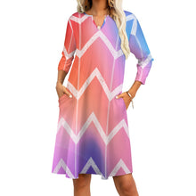 Load image into Gallery viewer, Ti Amo I love you - Exclusive Brand - 7-Point Long Sleeved Dress - Sizes S-5XL
