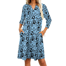 Load image into Gallery viewer, Ti Amo I love you - Exclusive Brand - 10 Styles - Fruit &amp; Veggies - 7-point Sleeve Dress - Sizes S-5XL
