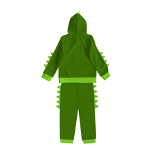 Load image into Gallery viewer, Toddler /Kids - Unisex - 2pc Dinosaur Outfits Long Sleeve Hoodie + Full Length Pants Set
