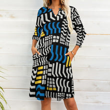 Load image into Gallery viewer, Ti Amo I love you - Exclusive Brand - 7-point Sleeve Dress - Sizes S-5XL
