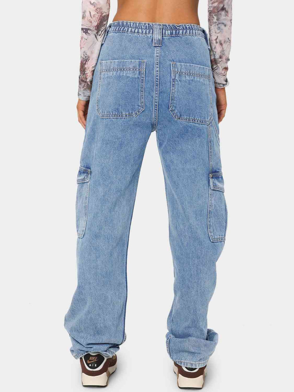 Women's Straight Jeans with Pockets