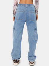 Load image into Gallery viewer, Women&#39;s Straight Jeans with Pockets
