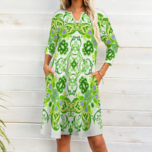 Load image into Gallery viewer, Ti Amo I love you - Exclusive Brand - 7-Point Long Sleeved Dress
