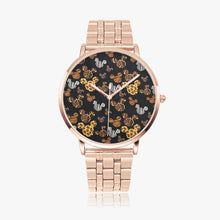 Load image into Gallery viewer, Ti Amo I love you  - Exclusive Brand  - Brown Mickey Ears - Unisex Instafamous Steel Strap Quartz Watch
