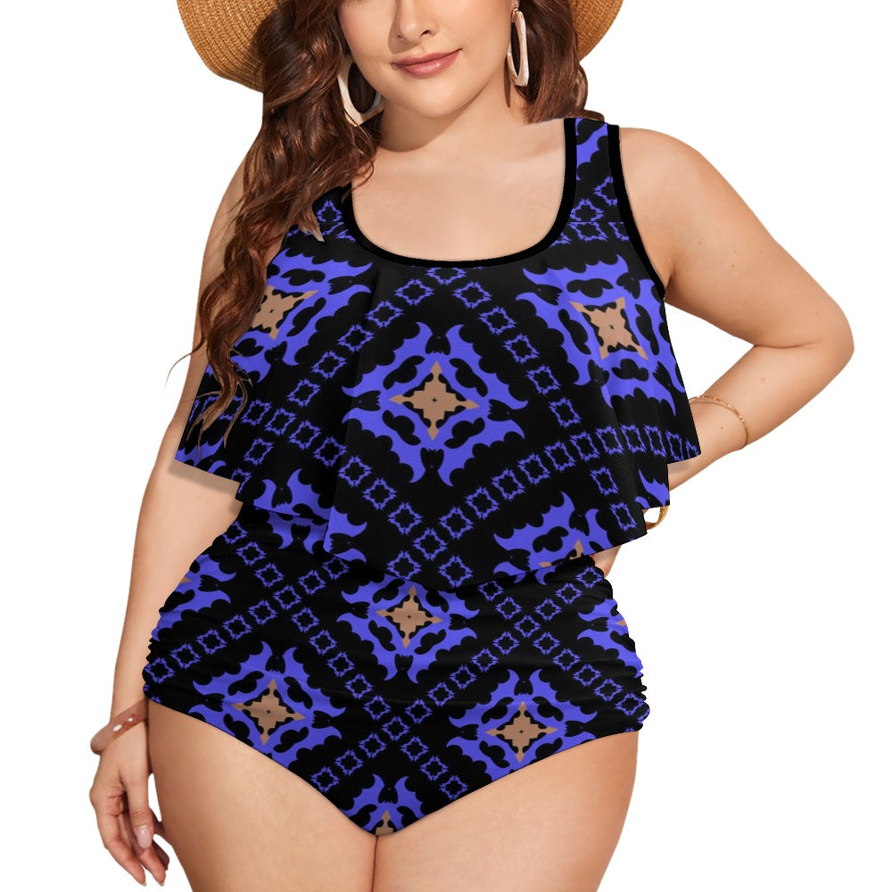 Ti Amo I love you Exclusive Brand  - Womens Plus Size 2pc Top+ Bottoms Swimsuit - Bathing Suits - Sizes XL-4XL