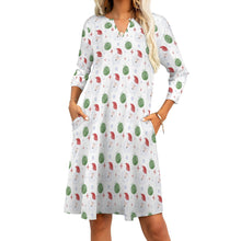 Load image into Gallery viewer, Ti Amo I love you - Exclusive Brand - 8 Styles Christmas -  7-point Sleeve Dresses - Sizes S-5XL
