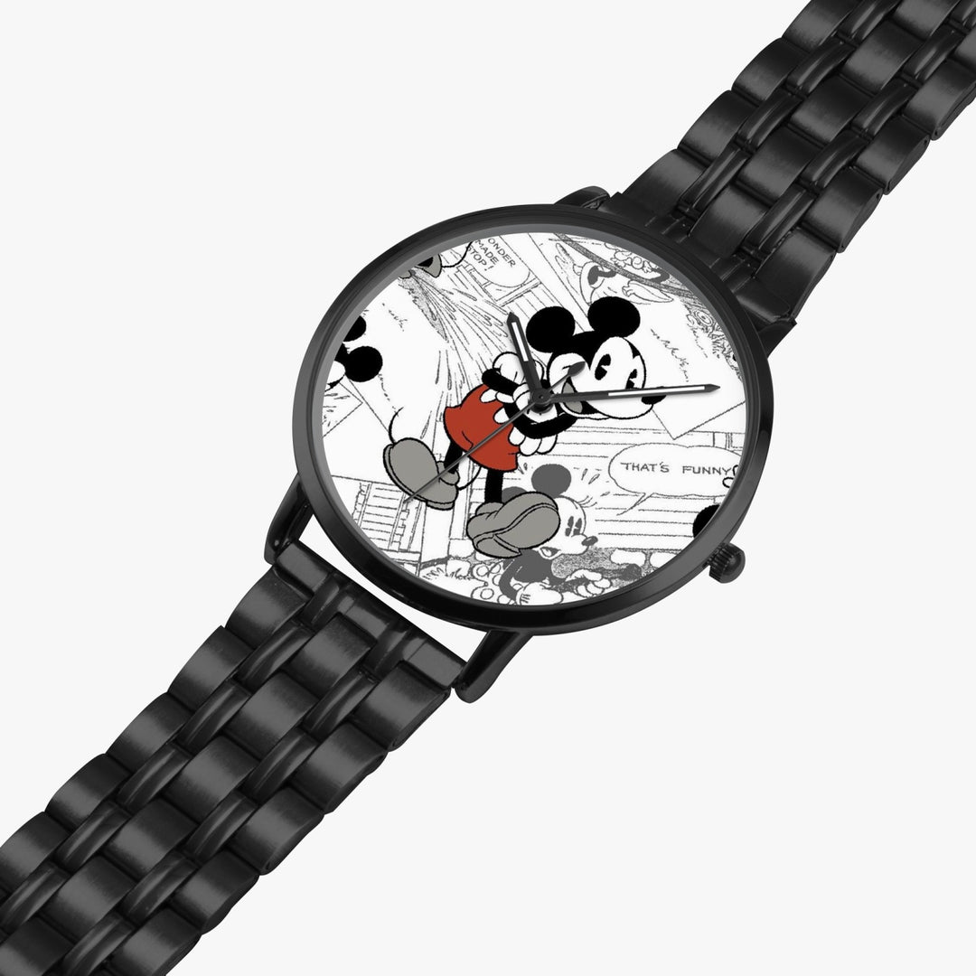 Ti Amo I love you  - Exclusive Brand  - Mickey Comic - Unisex Designer Instafamous Steel Strap Quartz Watch