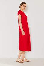 Load image into Gallery viewer, Marina West Swim Pleated Cap Sleeve A-Line Dress
