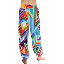 Load image into Gallery viewer, Ti Amo I love you - Exclusive Brand  -  Colorful Geometrical -  Women&#39;s Harem Pants - Baggy Pants
