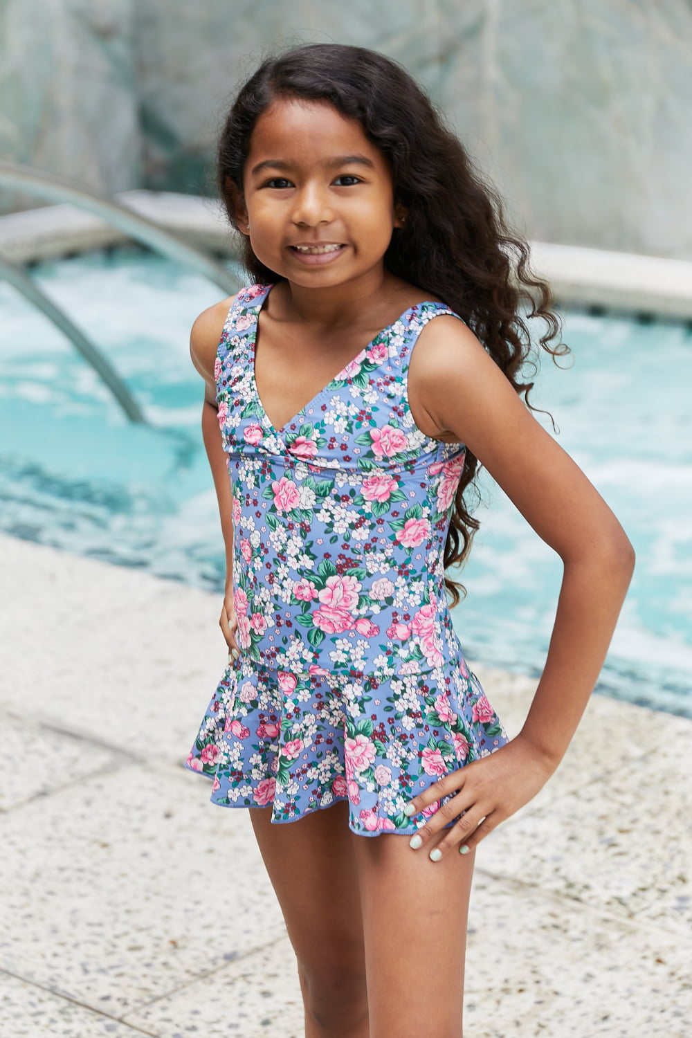 Toodler / Kids - Girls - Marina West Swim Clear Waters Swim Dress in Rose Sky - Sizes 2-3T-Kids10/11