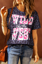 Load image into Gallery viewer, Slogan Graphic Leopard Tee
