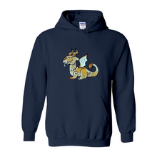 Load image into Gallery viewer, Ti Amo I love you - Exclusive Brand - Whimsical Dragon - 10 Colors - Unisex Heavy Blend Hooded Sweatshirt
