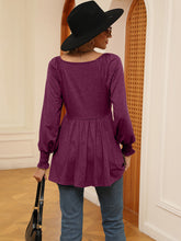 Load image into Gallery viewer, V-Neck Lantern Sleeve Blouse
