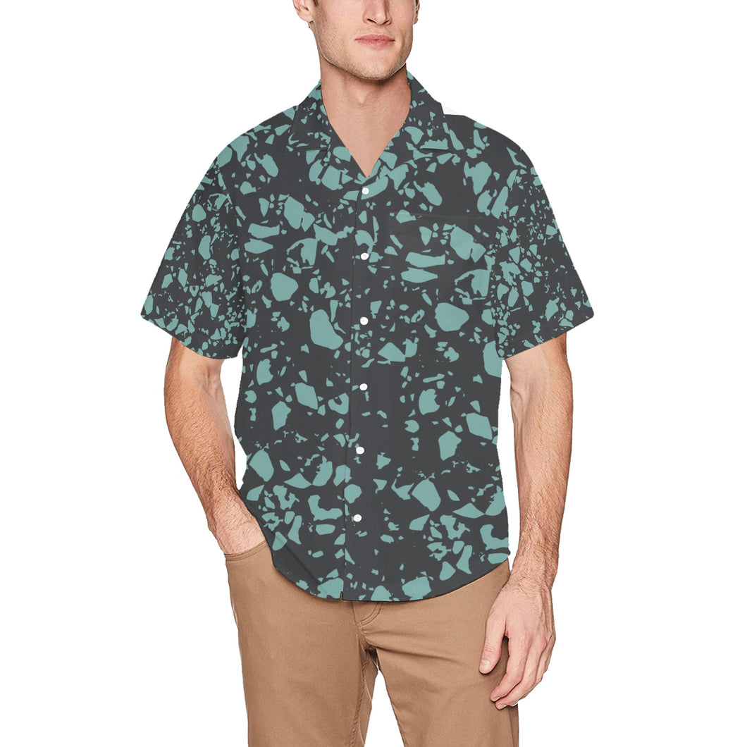 Ti Amo I love you - Exclusive Brand - Mens Hawaiian Shirt with Chest Pocket