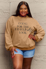 Load image into Gallery viewer, Simply Love GOING FOR THE I HAVE KIDS LOOK Long Sleeve Sweatshirt
