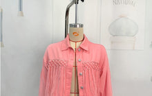 Load image into Gallery viewer, Womens Autumn Winter HOWDY Tassel Short Denim Jacket
