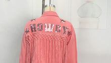 Load image into Gallery viewer, Womens Autumn Winter HOWDY Tassel Short Denim Jacket
