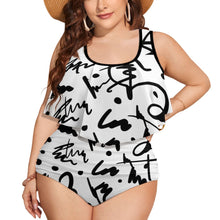 Load image into Gallery viewer, Ti Amo I love you Exclusive Brand  - Womens Plus Size 2pc Top+ Bottoms Swimsuit - Bathing Suits - Sizes XL-4XL
