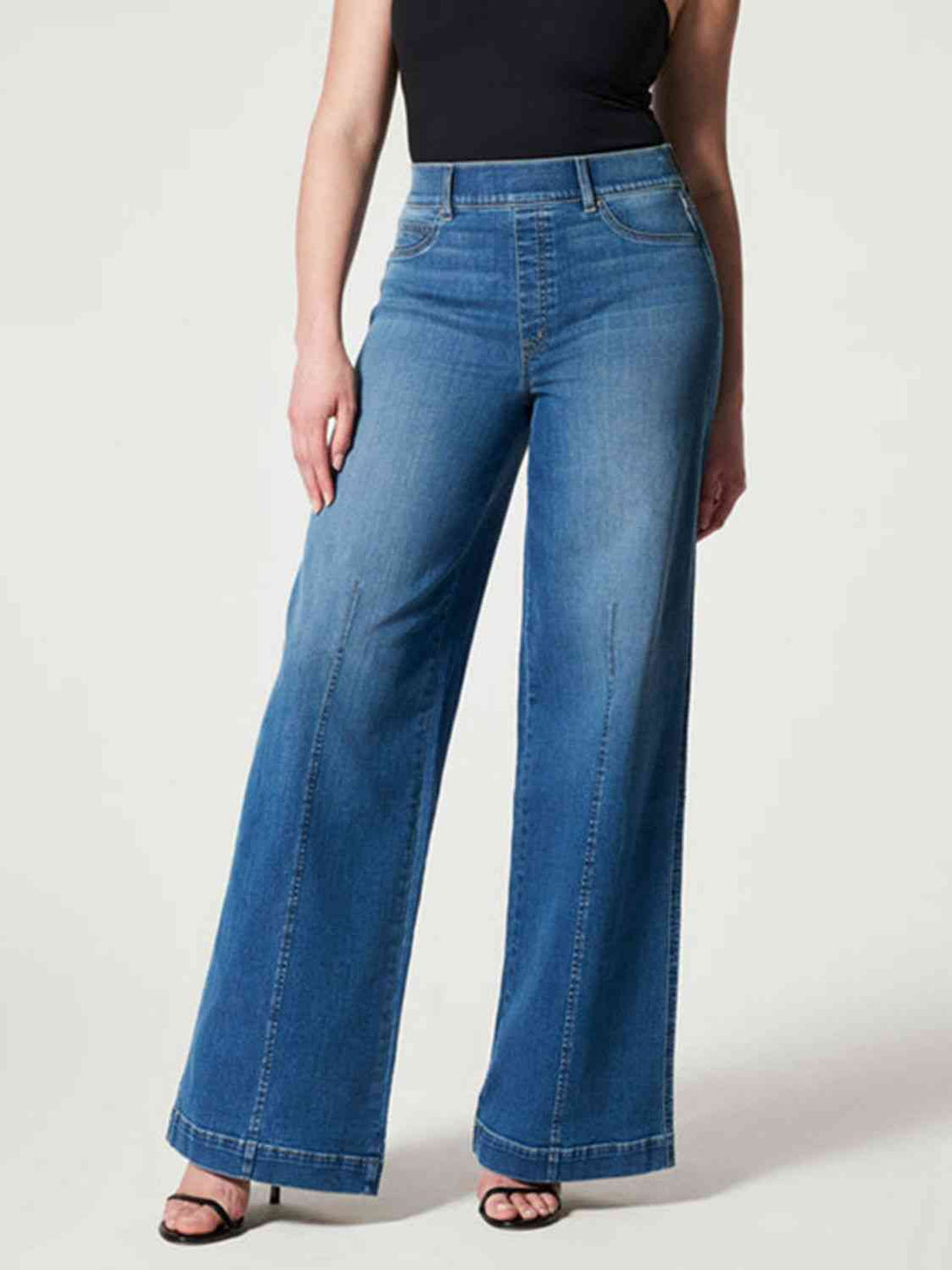 3 Colors - Wide Leg Long Jeans