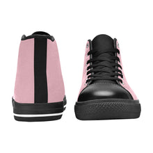 Load image into Gallery viewer, Ti Amo I love you - Exclusive Brand - Womens High Top Canvas Shoes with Black Soles
