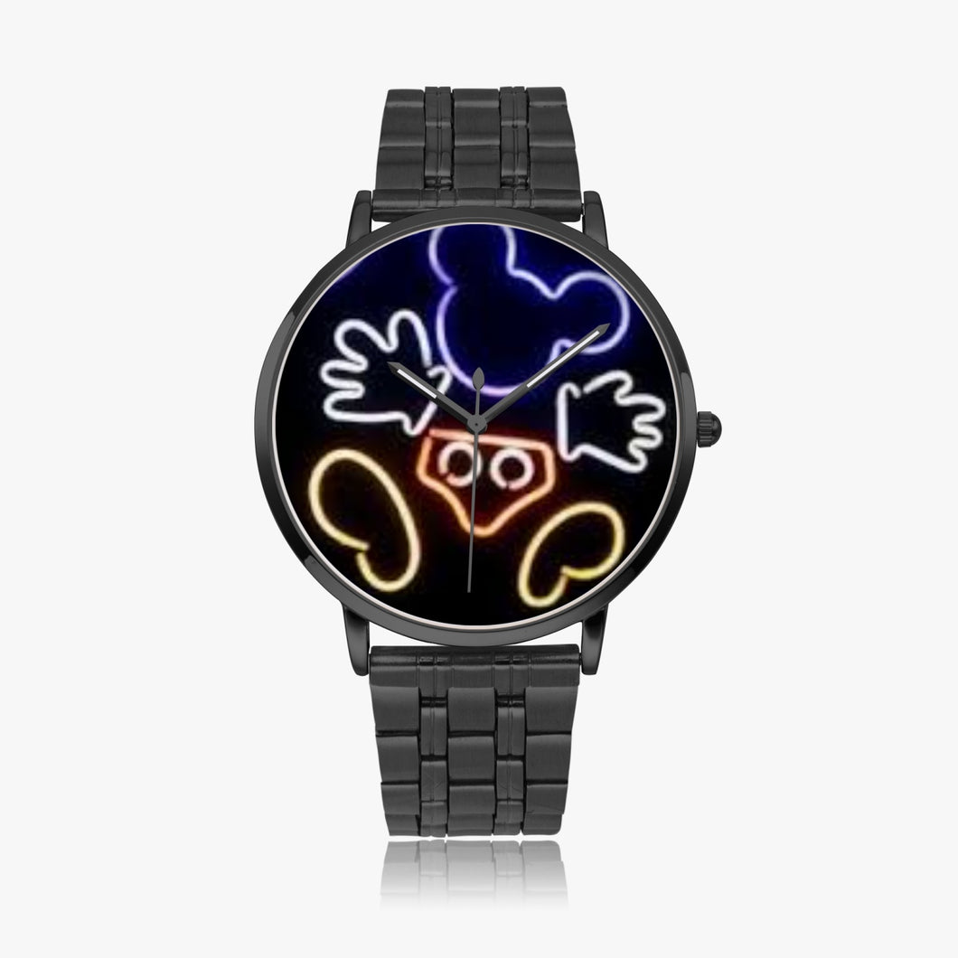 Ti Amo I love you  - Exclusive Brand  - Mickey Mouse - Unisex Designer Instafamous Steel Strap Quartz Watch