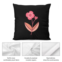 Load image into Gallery viewer, Ti Amo I love you - Exclusive Brand - 9 Colors - 7 Sizes - Flower Plush Pillow Case
