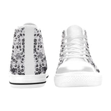 Load image into Gallery viewer, Ti Amo I love you - Exclusive Brand  - Black &amp; White - Faces - Men&#39;s High Top Canvas Shoes - Sizes 6-14
