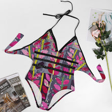 Load image into Gallery viewer, Ti Amo I love you - Exclusive Brand - Waterloo with Mulberry Leaves - Plus Size Swimsuit - Sizes XL- 4XL
