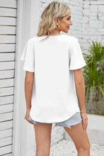 Load image into Gallery viewer, V-Neck Flutter Sleeve Blouse
