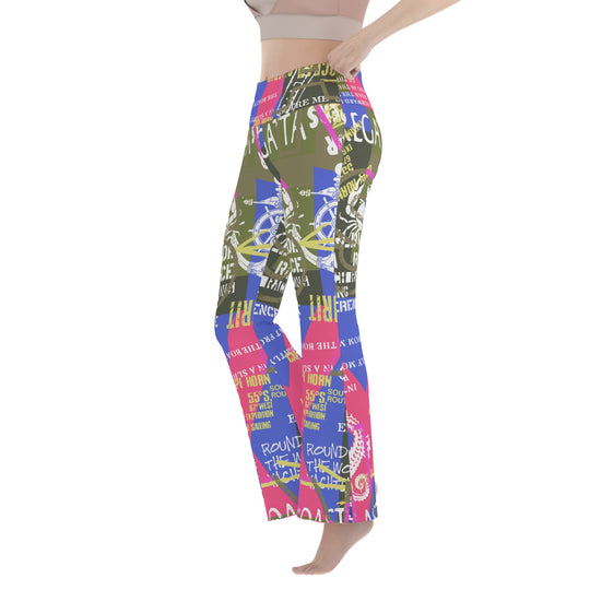 Ti Amo I love you - Exclusive Brand  - Women's Flare Yoga Pants
