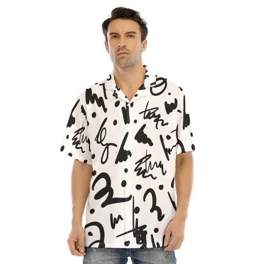 Ti Amo I love you - Exclusive Brand - Men's Hawaiian Shirt With Button Closure - Sizes XS-8XL