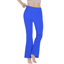 Load image into Gallery viewer, Ti Amo I love you - Exclusive Brand - Blue Blue Eyes -  Women&#39;s Flare Yoga Pants
