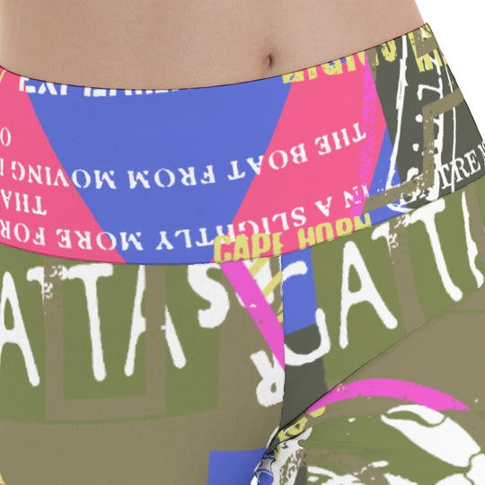 Ti Amo I love you - Exclusive Brand  - Women's Flare Yoga Pants