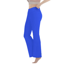 Load image into Gallery viewer, Ti Amo I love you - Exclusive Brand - Blue Blue Eyes -  Women&#39;s Flare Yoga Pants
