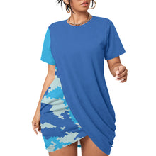 Load image into Gallery viewer, Ti Amo I love you - Exclusive Brand  - Women’s Plus Size - Stacked Hem Dress - Sizes L-5XL
