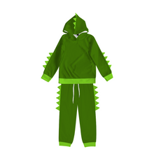 Load image into Gallery viewer, Toddler /Kids - Unisex - 2pc Dinosaur Outfits Long Sleeve Hoodie + Full Length Pants Set
