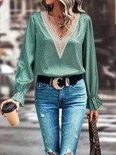 Load image into Gallery viewer, V-Neck Flounce Sleeve Blouse
