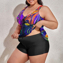 Load image into Gallery viewer, Ti Amo I love you - Exclusive Brand  - Women&#39;s Plus Size - Split 2pc Swimsuit - Sizes XS-6XL
