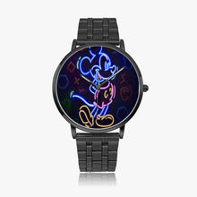 Load image into Gallery viewer, Ti Amo I love you  - Exclusive Brand  - Standing Mickey Mouse -  Unisex Designer Instafamous Steel Strap Quartz Watch
